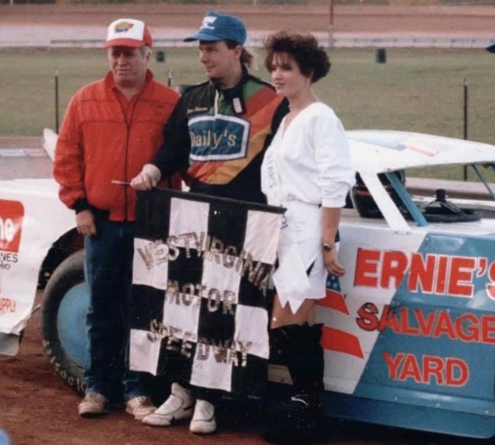 Rocket_Chassis's tweet photo. TBT….Oct 1991, Davey Johnson after winning 2 STARS events in 1 Afternoon at WVMS. Those 2 wins help create the start to over 6000 Rocket Chassis’. Probably one of the most significant days in  Rocket Chassis history. STARS series director Doc Dixon joined Davey in VL. https://t.co/1o6dCUPcIB