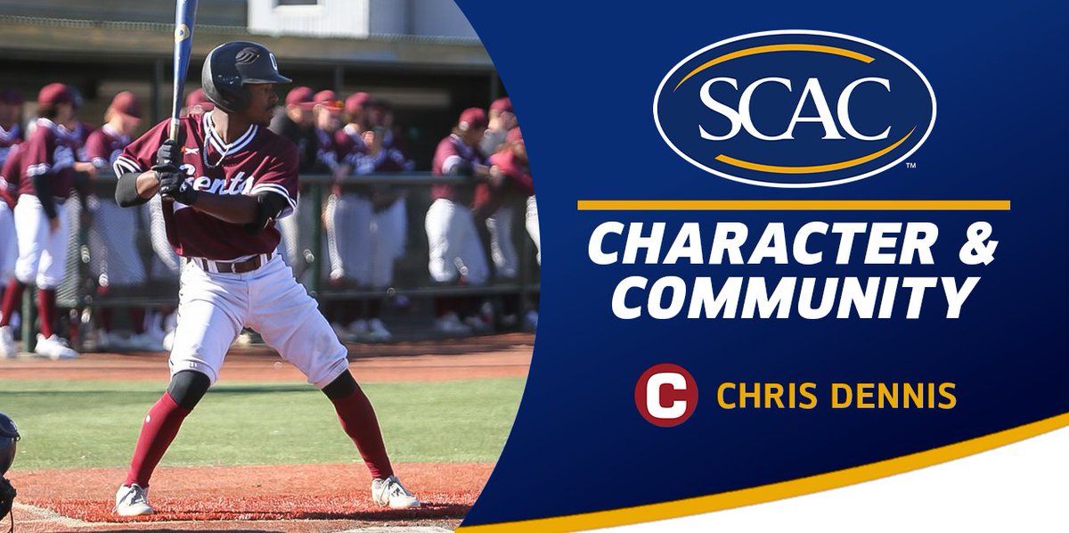 SCAC (@scac_sports) on Twitter photo Congratulations to this week's #SCAC Character & Community Male Student-Athlete of the Week, Chris Dennis of <a href="/GoCentenary/">Centenary Athletics</a>! | RELEASE: bit.ly/3kSH89S #SCACpride #whyd3 Congratulations to this week's #SCAC Character & Community Male Student-Athlete of the Week, Chris Dennis of <a href="/GoCentenary/">Centenary Athletics</a>! | RELEASE: bit.ly/3kSH89S #SCACpride #whyd3