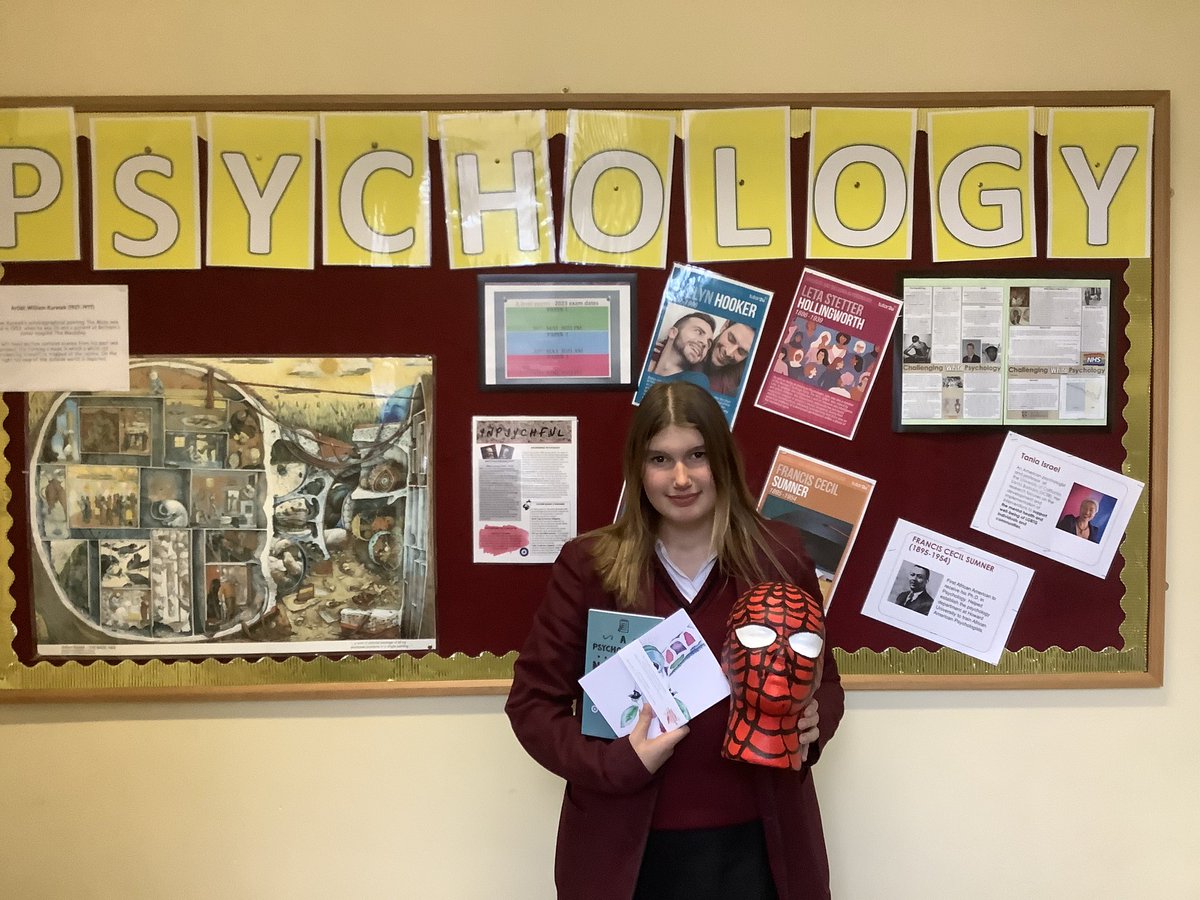 BSchPsychology's tweet photo. It has been decided! The winner of our #BSGDY10 competition for best brain showing localisation of function (we need a better title!) is Maryam Hamam & Soha Pal (Ironman)
Well done to Sophie Barnes our runner up (Spider-Man)
#BoltonCreativity
#localisationoffunction
#Marvel https://t.co/MNle58i9yl