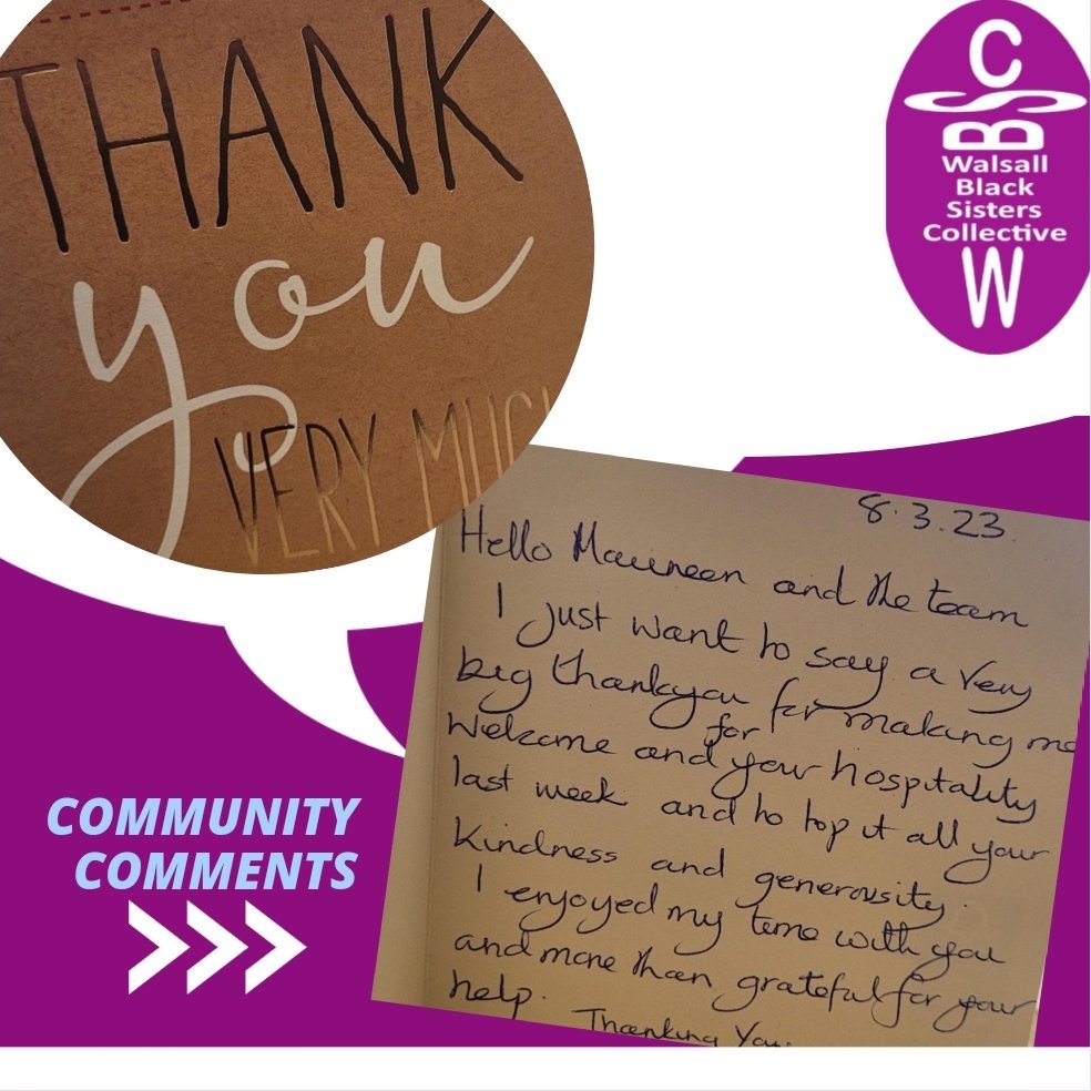 BscWalsall's tweet photo. We are so grateful to receive acknowledgements from people we support๐๐๐ @BscWalsall @Maudylou @WalsallCouncil @TNLComFund #thankyou #communitycomments #support #charity #Community https://t.co/PWOEDVOuMs