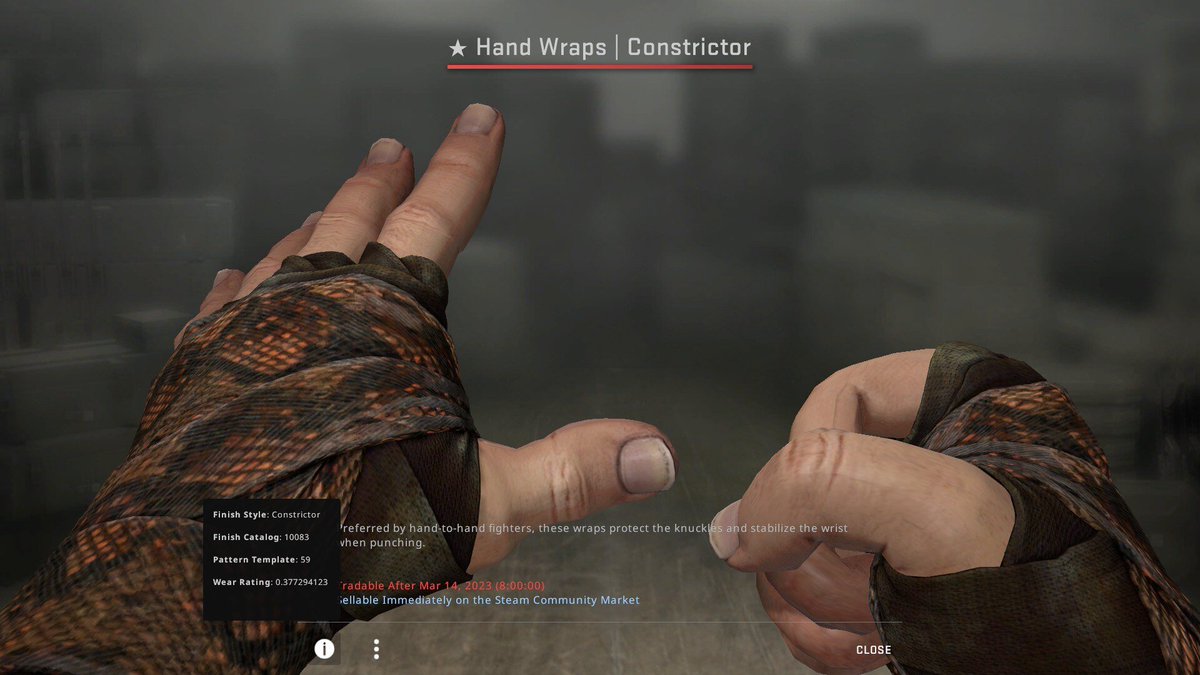 🐱Hand Wraps | Constrictor FT  GIVEAWAY🐱

▶️Follow Me
▶️RT + TAG 1 
▶️Show some Love on the new video❣️! 
(must show proof)
youtu.be/F8wS3So5u2Y

🚨Rolling in a couple days! 🚨
#CSGO #CSGOGiveaway