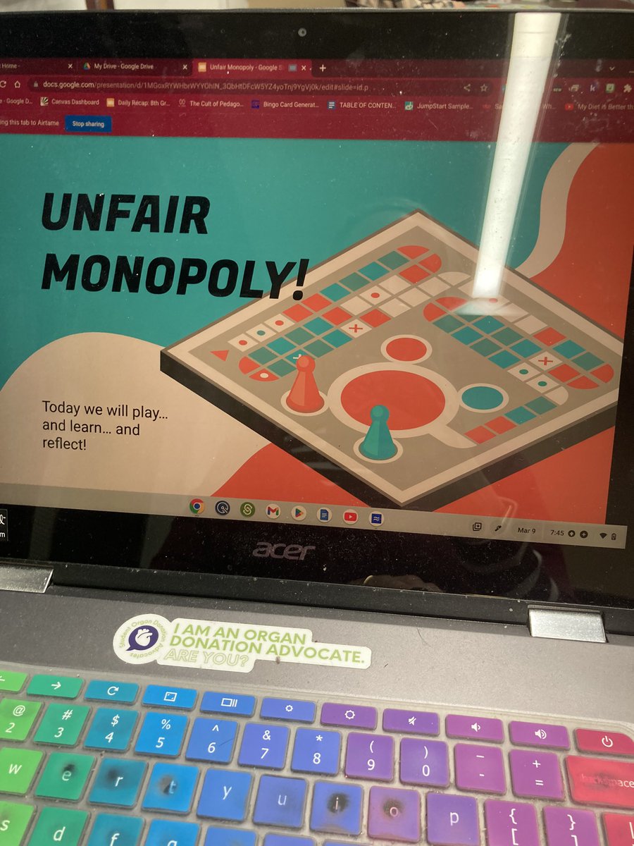 PRMrsJones's tweet photo. Unfair #monopoly was the perfect way to experience the financial divide that exists in our country. Another idea from the #iacte conference with help from @kaitsanford to make it happen! @SKochPR @IndustryCareers @peckhart20 https://t.co/VUfcsBm1xG