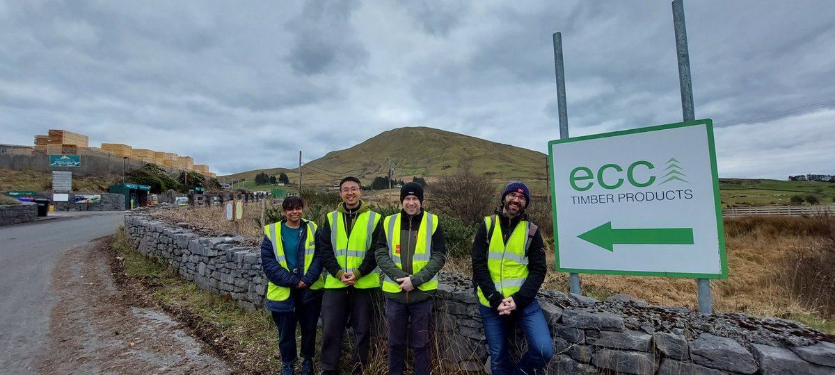 TERG_UniGalway's tweet photo. The @TERG_UniGalway Research Group visited @ecctimber to discuss the recent developments in the grading and production of timber products in Ireland and to see their sophisticated sawing and kiln drying facilities! 🌲🌍👍 https://t.co/VpDG7vgoZ3