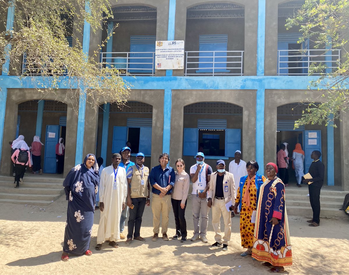 StatePRM's tweet image. Our staff visited 10 refugee camps in eastern Chad. We are proud to support @jrsusa to build classrooms, train teachers, and provide school supplies to refugee children from Darfur. #WithRefugees @jrs_waf