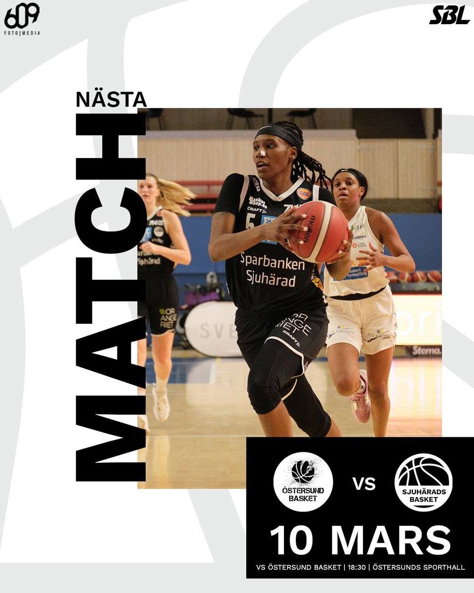 Säsongens näst sista match spelas mot <a href="/OstersundBasket/">Östersund Basket</a> imorgon på bortaplan!  🙌 Du ser matchen på sbldamplay.se 📺 

#sjuhäradsbasket #sbldam #basketse
