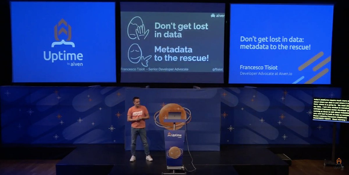 New #Uptime2022 video is online! 🎉

<a href="/FTisiot/">Francesco Tisiot</a> of <a href="/aiven_io/">Aiven</a> shares how to keep control over your dynamic data assets with the Aiven #opensource metadata parser. youtube.com/watch?v=h5IrRZ…

#developer #database