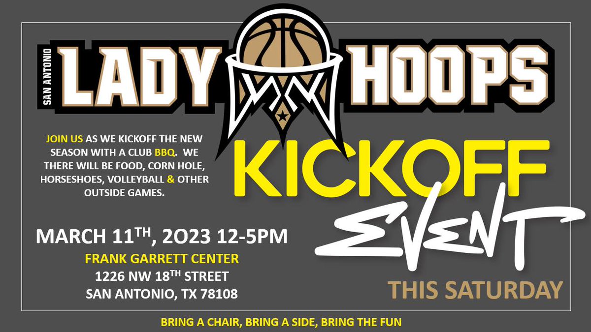 LADY HOOPS KICKOFF before we kick off our travel SZN