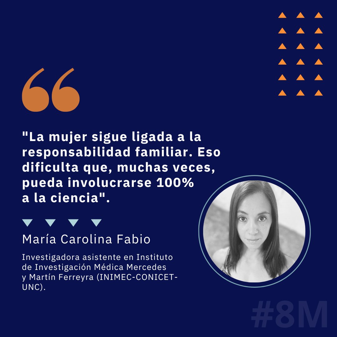 #8M ✊💜  <a href="/CarolinaFabio2/">Carolina Fabio</a>: "Me fascina comprender cómo el ambiente moldea el sistema nervioso central. Ese interjuego entre cerebro-conducta, y cómo contribuye al desarrollo de trastornos psiquiátricos".