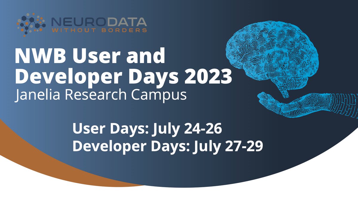 CatalystNeuro (@catalystneuro) on Twitter photo The registration for NWB User Days and Developer Days are open! Join us and <a href="/NeurodataWB/">NeurodataWithoutBorders</a> at <a href="/HHMIJanelia/">HHMI | Janelia</a> from July 24! Learn more and apply here: neurodatawithoutborders.github.io/nwb_hackathons… The registration for NWB User Days and Developer Days are open! Join us and <a href="/NeurodataWB/">NeurodataWithoutBorders</a> at <a href="/HHMIJanelia/">HHMI | Janelia</a> from July 24! Learn more and apply here: neurodatawithoutborders.github.io/nwb_hackathons…