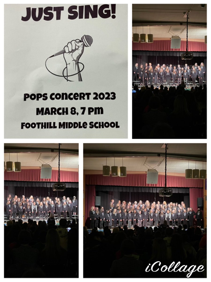 Last night <a href="/FoothillGriffin/">Foothill Middle School</a> <a href="/MtDiabloUSD/">MDUSD</a> our choirs brought sheer delight to the full house! They were amazing 💜💛 Way to lead Ms Anderson.