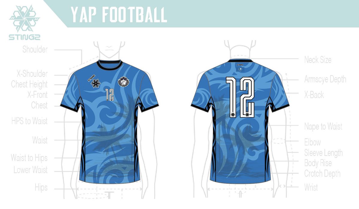 paul_c_watson's tweet photo. So, with Pohnpei’s Micro Cup shirt to come tomorrow, who is winning the @RealFSMFootball shirt battle so far out of Kosrae, Chuuk and Yap (home and away)? All of them absolute stunners from @StingzProwear. DM me to order. https://t.co/4UAm9QFCRq