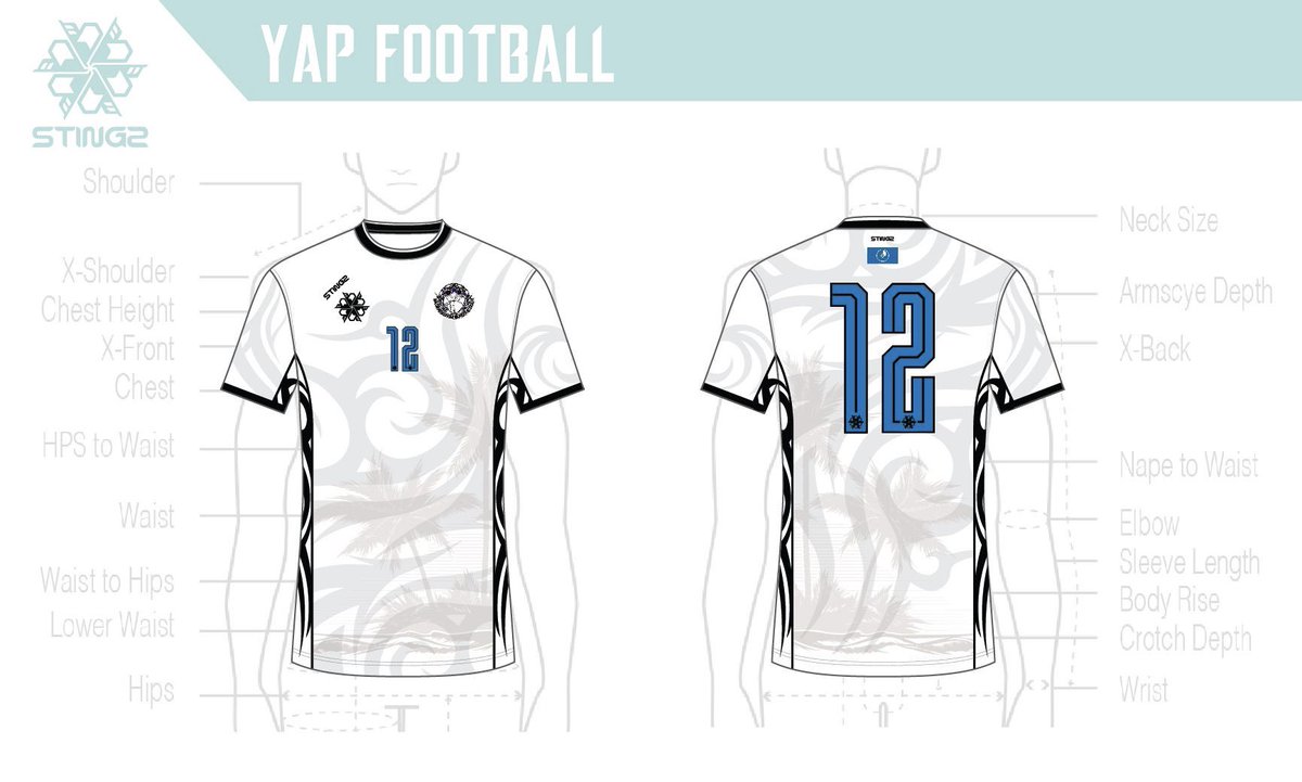 paul_c_watson's tweet photo. So, with Pohnpei’s Micro Cup shirt to come tomorrow, who is winning the @RealFSMFootball shirt battle so far out of Kosrae, Chuuk and Yap (home and away)? All of them absolute stunners from @StingzProwear. DM me to order. https://t.co/4UAm9QFCRq