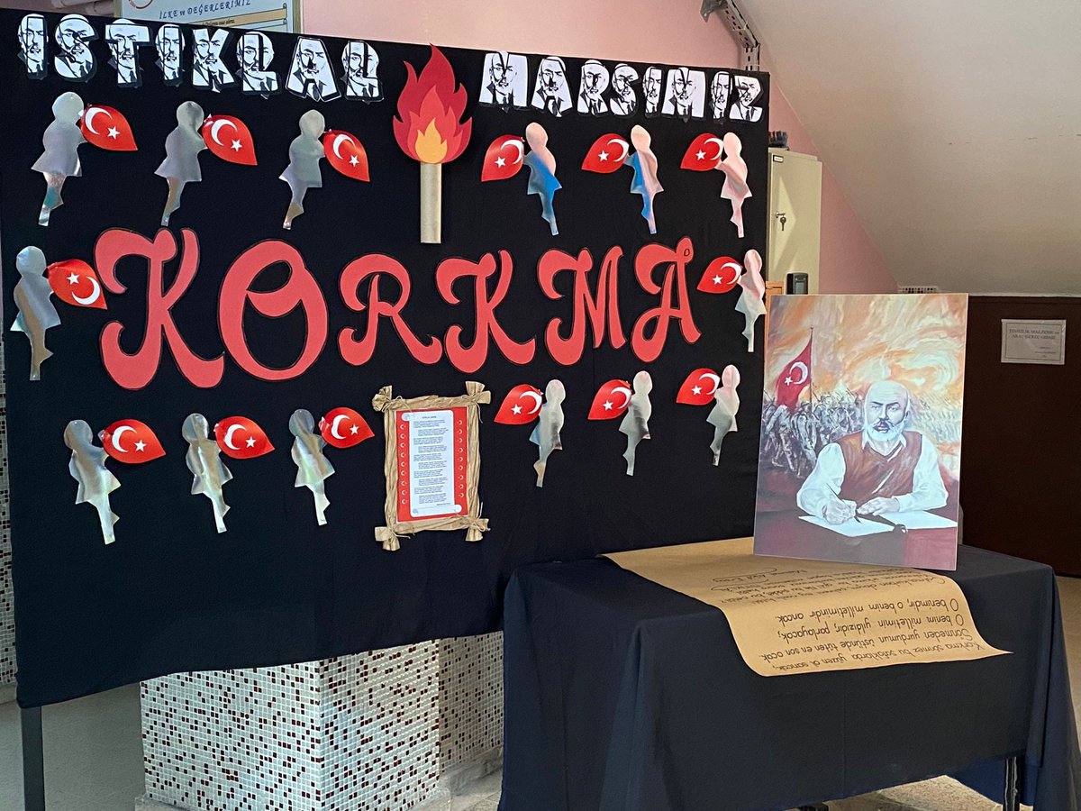 12 Mart Mehmet Akif Ersoy Anma ve İstiklal Marşımızın Kabulü etkinlikleri çerçevesinde okulumuzda hazırladığımız panomuz. Emeği geçen herkese teşekkür ederiz. 🇹🇷🇹🇷🇹🇷
#12MartİstiklalMarşınınKabulü