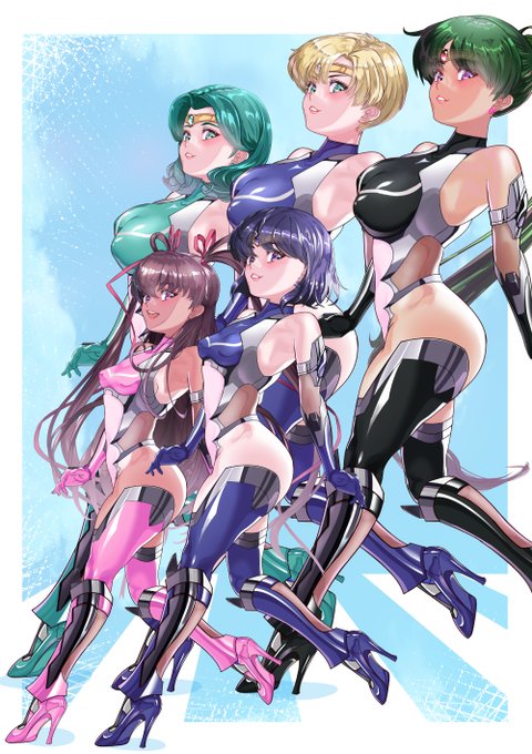 おはようございます❤
みんな仲良し❣❣(#^.^#)
ぷりぷりぷりぃ～ん❤
#セーラー対魔忍 
#セーラーサターン 
#外部太陽系戦士 

(ミラクルガールズ外部太陽系版❤(7枚))
(ファンサイトにて公開中❣❣)
(ピクシブにリンク貼りましたぁ～っ❤) 