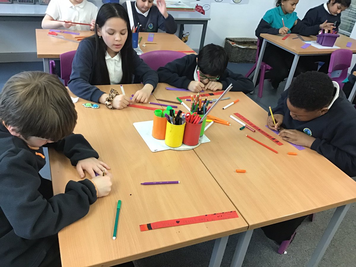 Today we have started decorating our rainbow heart garland . Keep your eyes peeled for the final result.