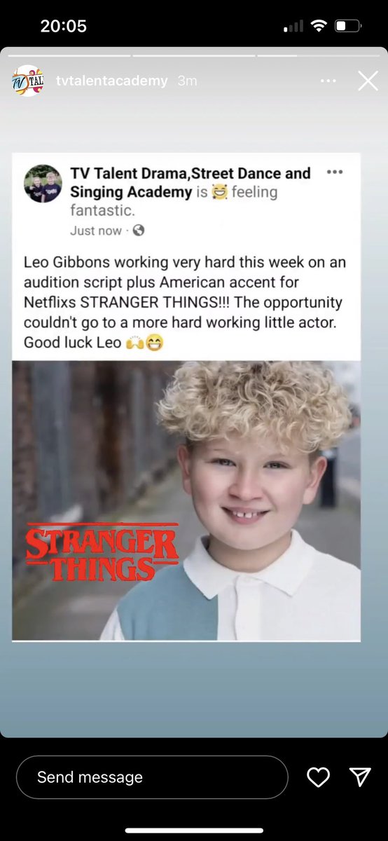 So proud of our boy following his dreams <a href="/7StHerberts/">Class7@StHerberts</a> 💫