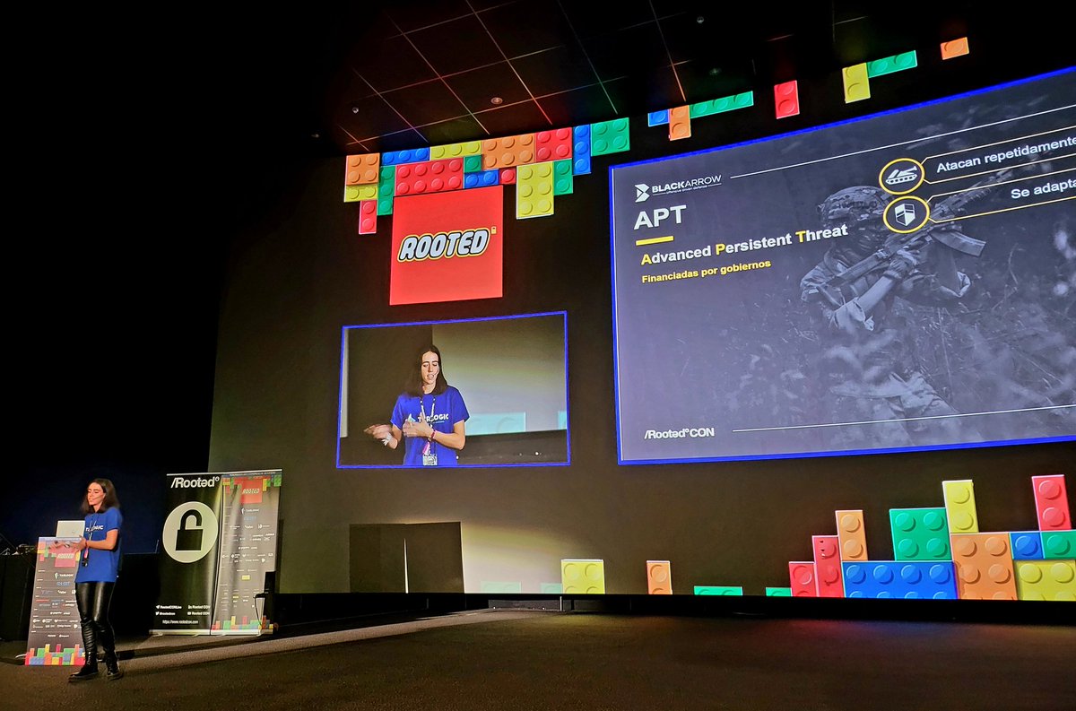 TheXXLMAN's tweet photo. Turno para la interesante Conferencia de Ana Junquera Méndez @AJunque9 sobre APT'S y el contexto actual.

Gracias a todo el equipazo de @rootedcon por hacernos disfrutar de toda esta comunidad de #ciberseguridad 

#RootedCON2023 https://t.co/eeFOGSODfi