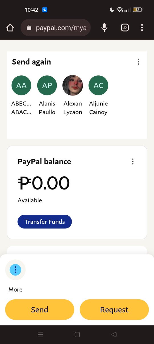 minaimnidaT's tweet photo. need help regarding sa paypal huhu
so kanina cinonvert ko yung usd to peso , tapos pag check ko sa balance ko 0 sya pero nakalagay sa activities na na change ko na raw huhu 
will give 30 gcash sa maka help! https://t.co/T9o9DOXd9j