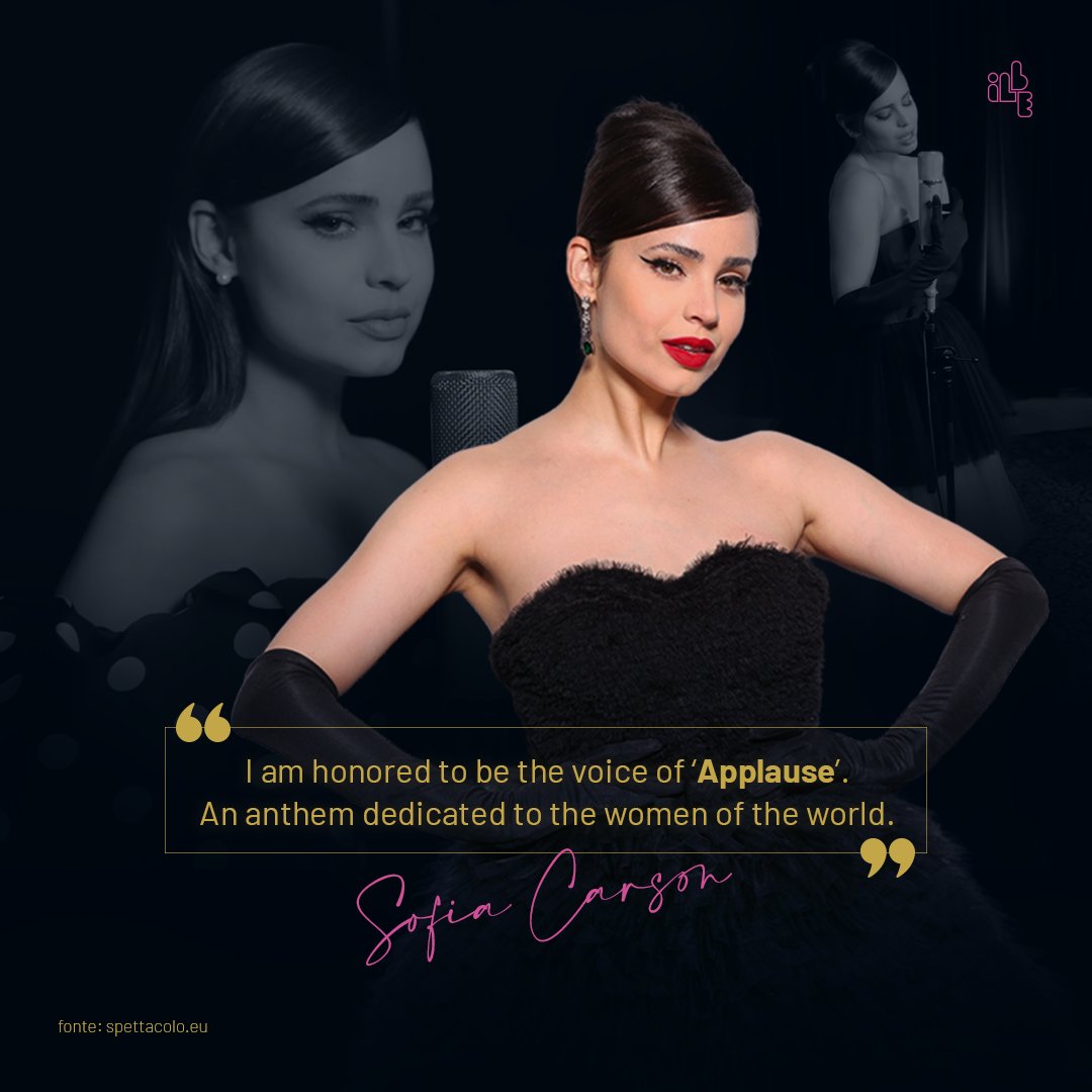 sipariomovies's tweet image. "I am honored to be the voice of Applause"says @SofiaCarson "An anthem dedicated to the women of the world. [...]On behalf of all women, thank you, Diane, for giving us Applause".

Learn more out: bit.ly/3Jp3k4M
 
@WDITogether 
@MonikaBacardi 
@IervolinoAndrea