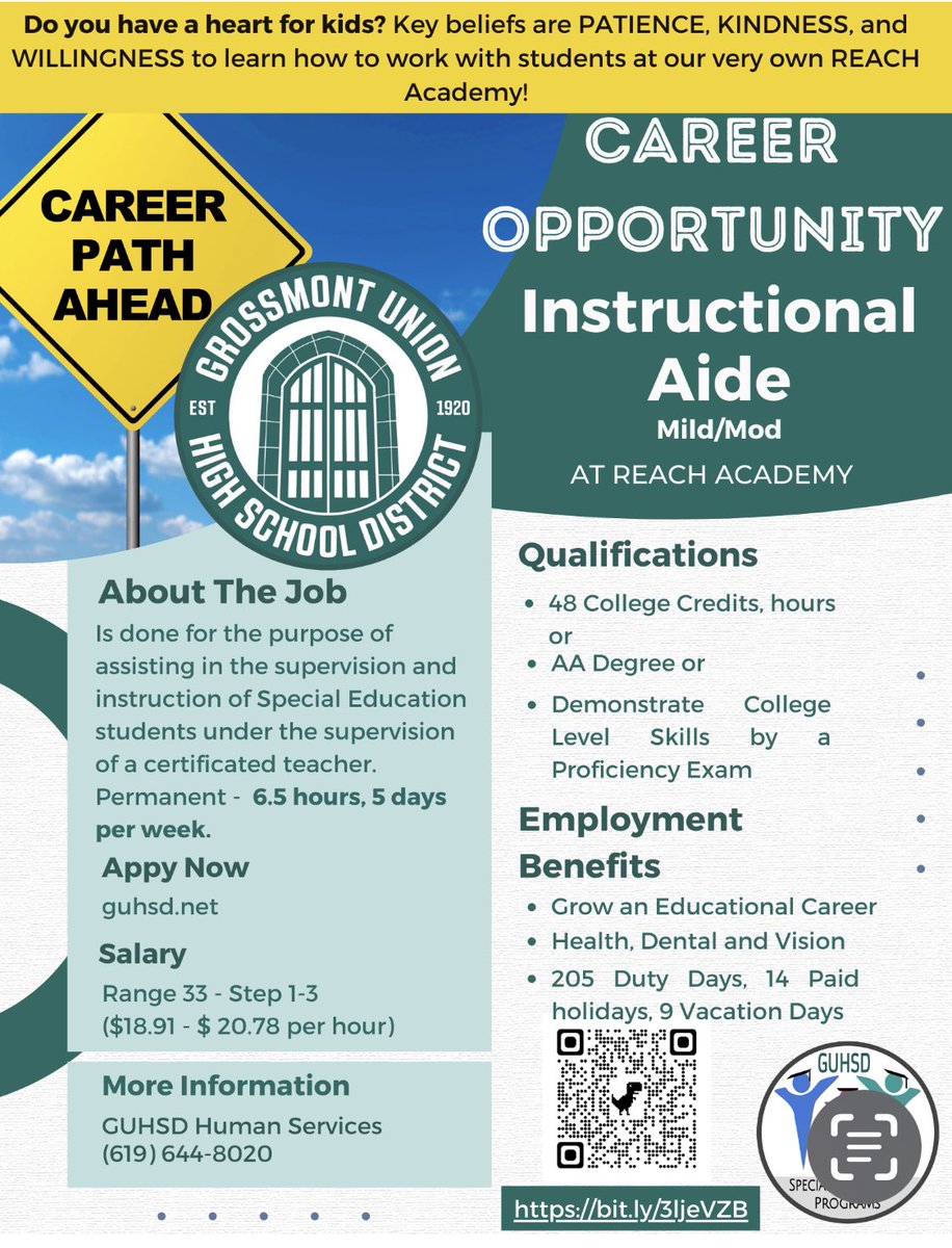 Great job opportunity for a wonderful person! Apply today!