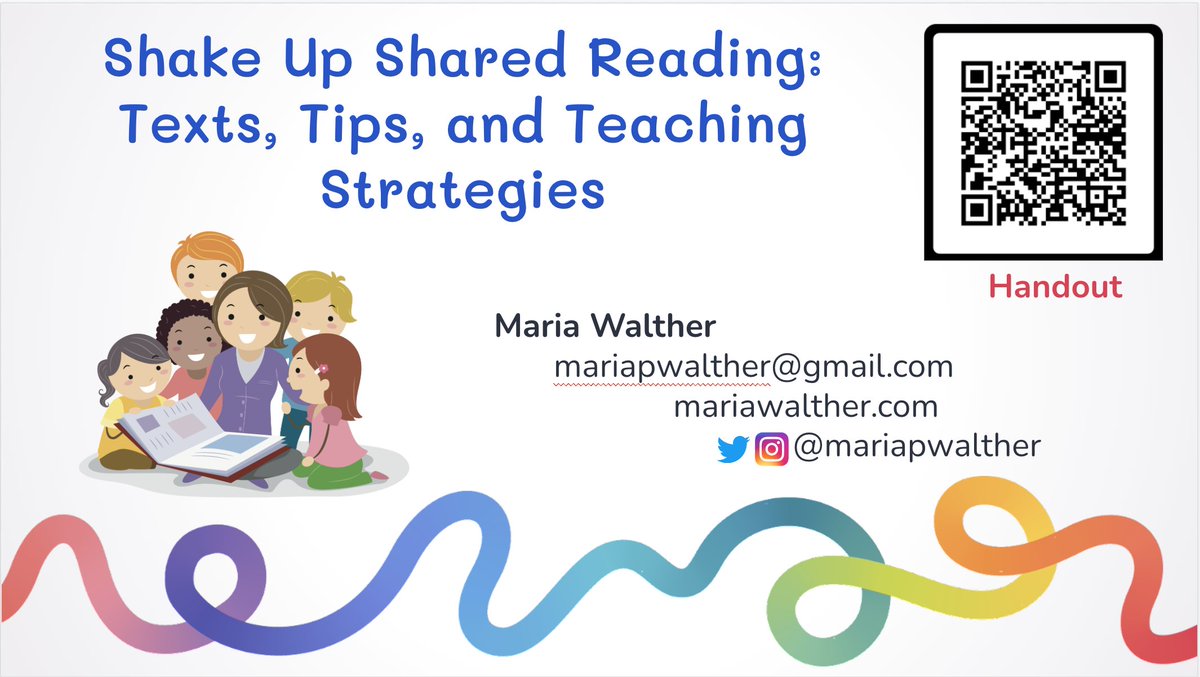 mariapwalther's tweet photo. Happy Thursday, @ILReadCouncil Join me today at 3:30 in Wyndham Plaza 3 to Shake Up Shared Reading! #ILReads #IRC2023 📚 💛 https://t.co/4MPG3A7lXt