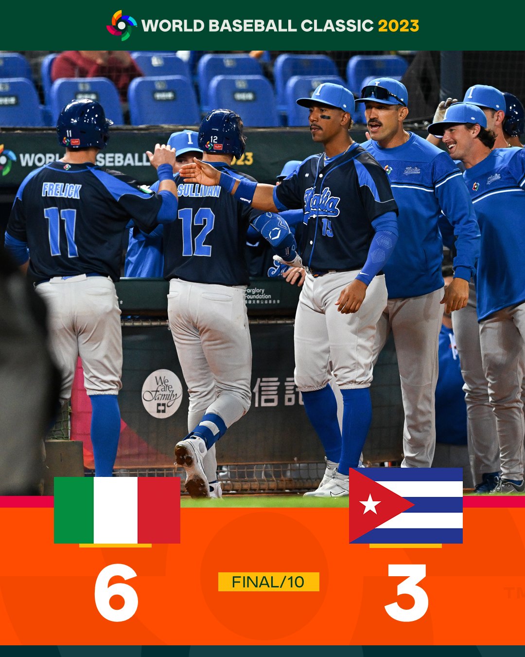 World Baseball Classic on X: Italy with a massive W in their