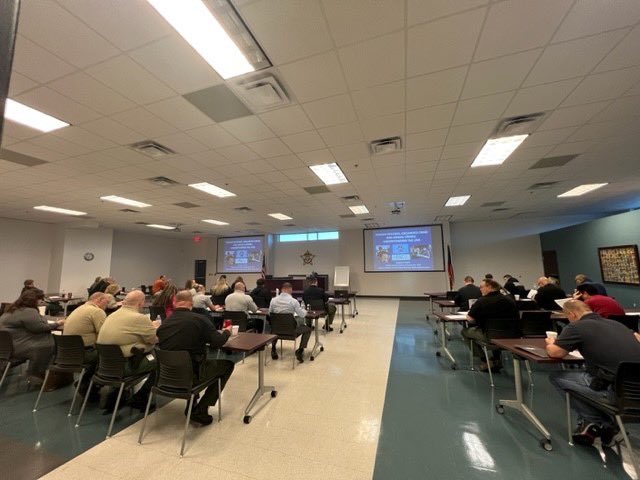 GAProsecutors's tweet photo. Yesterday during the Animal Crimes #PACtraining, Jessica Rock was presented with an award for her help with a dog fighting case in Paulding County last year. She was also able to reunite with one of the dogs that was rescued. Way to go Jessica! #GAProsecutors #PAClegal https://t.co/fWB3gzMkhA
