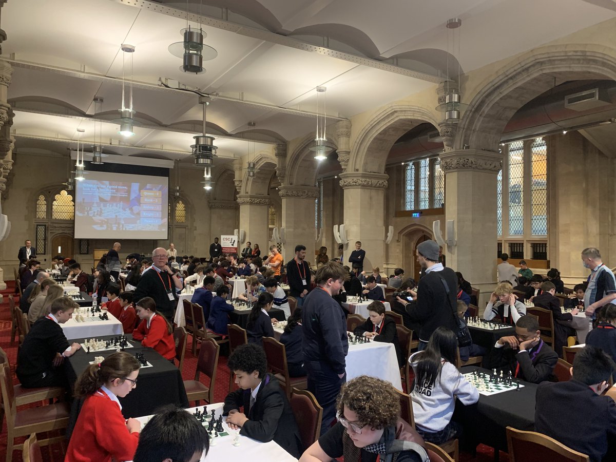Chess in Schools ran the City of London Schools’ #Chess Tournament yesterday, on behalf of <a href="/cityoflondon/">City of London</a>, at the fantastic Livery Hall <a href="/GuildhallLondon/">Guildhall London</a>. An incredibly fun day with 10 schools taking part and 117 pupils competing!