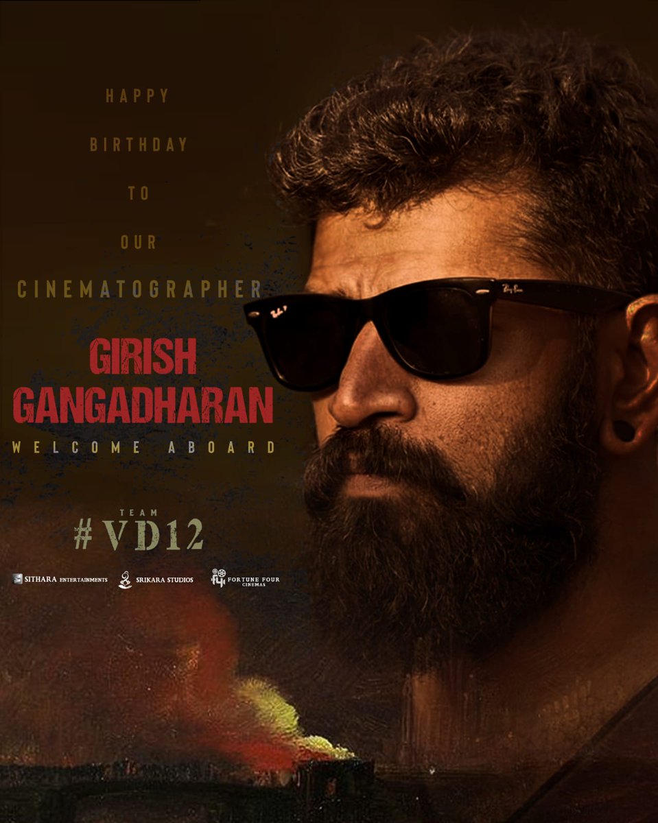 Cinematographer #GirishGangadharan on board for #VD12 🔥

#VijayDeverakonda