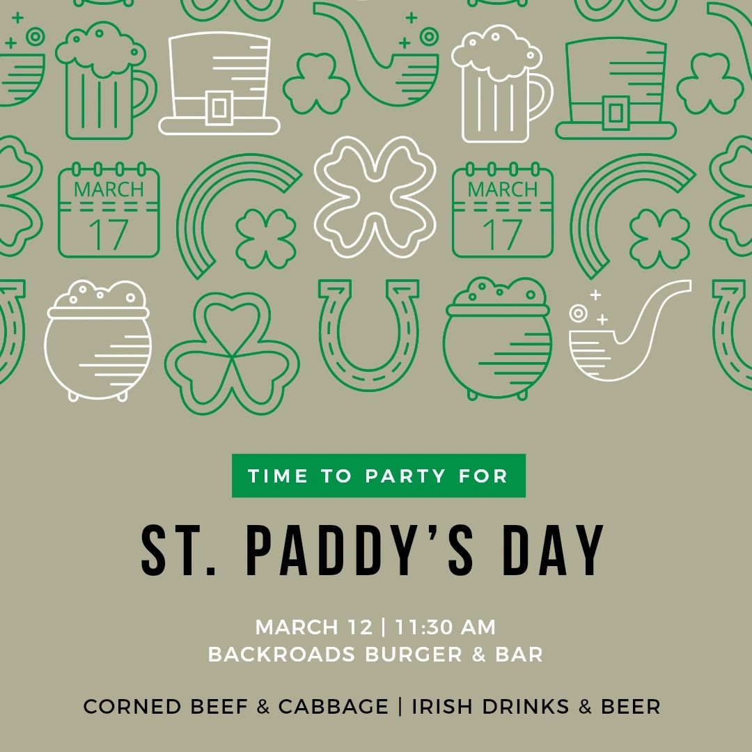 BackroadsPub's tweet photo. Come on down to Backroads after the Plainfield Irish Parade! We'll be serving up corned beef and cabbage along with all our other savory goodies, and pouring up your favorite Irish drinks and beers on our patio with our very own Backroads Irish parade picture wall. https://t.co/tGWS0bGdF8