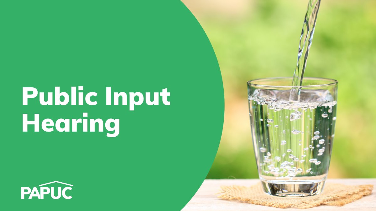 PA_PUC's tweet image. The PUC has scheduled a telephonic public input hearing for March 21 at 6 PM regarding  @MyAquaWater's proposed acquisition of the water system assets of the Borough of Shenandoah/Municipal Authority of the Borough of Shenandoah in Schuylkill County. ow.ly/p2Hr50Nef7H