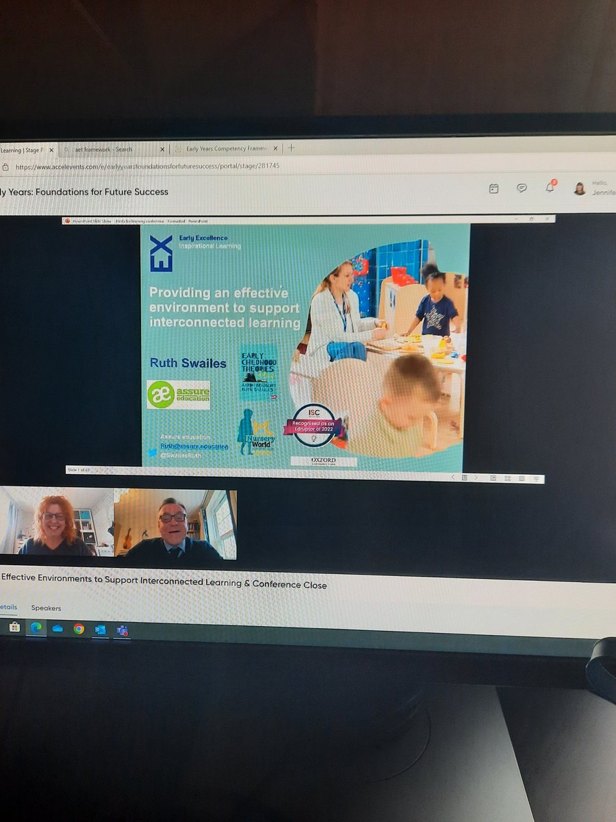 JennieFerg5's tweet photo. I can't believe we are already coming to end! Time to listen and learn from @SwailesRuth to consider effective environments to support interconnected learning. #EYSuccess https://t.co/tOAfO3uqYF