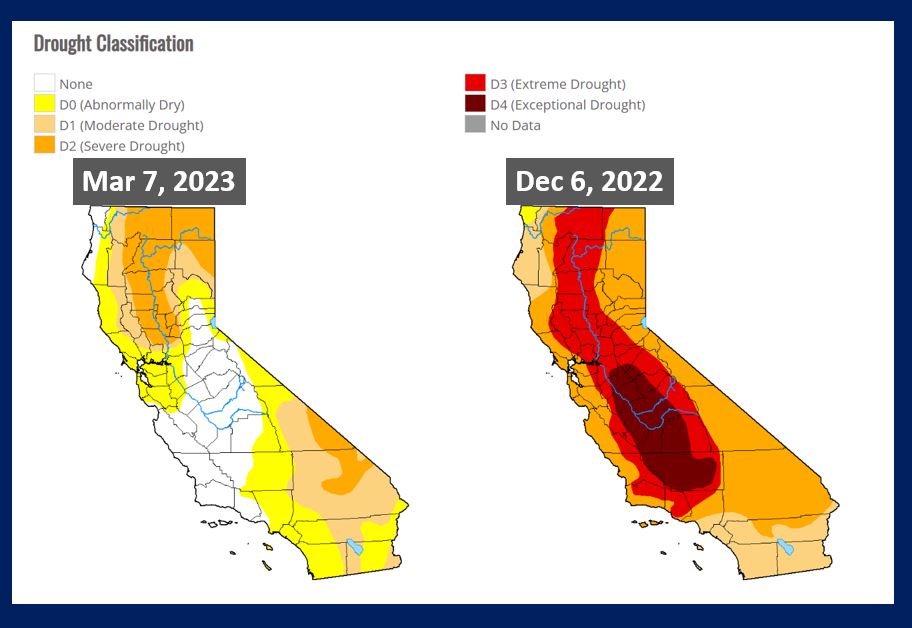 I don't think ANYONE would have expected this turnaround in the past 3 months. #drought #California
