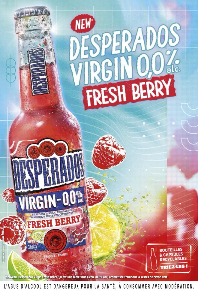 2 campagnes HEINEKEN Entreprise dans le top 10 des campagnes publicitaires qui ont marqué les Français au cours de l'année 2022 !
- Heineken® 
- Desperados ® Virgin 0.0% 
 Félicitations à nos équipes et à nos agences @Publicis (pour Heineken®) et @ServicePlan (pour Desperados ®)