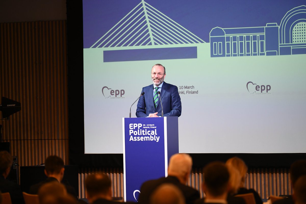 We are in Helsinki for our Political Assembly with the leader of Kokoomus @PetteriOrpo, on track to win the elections.

Petteri & @kokoomus are ready to turn the tide of the Finnish economy, show fiscal responsibility & ensure Finland is a strong partner inside NATO. #EPPHelsinki https://t.co/wa0OTogmLP