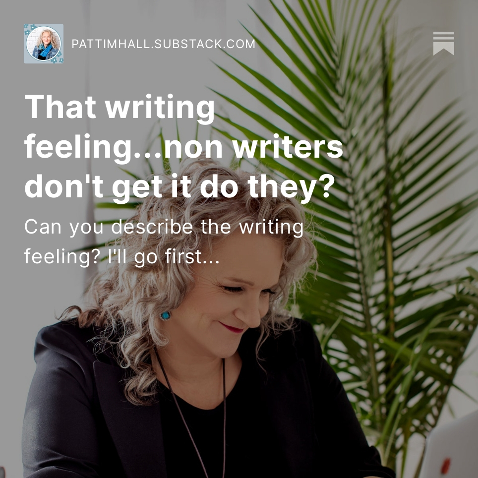 PattiMHall's tweet photo. Read on as I try to craft scenes that describe the sensations of being in the writing. They vary wildly, and because scenes are central to my writing method (coming soon in my book, Elements) I wanted to show you what I mean in my blog. 
.
.
Click on the link in bio to see me "gi https://t.co/CrcOLMtldj