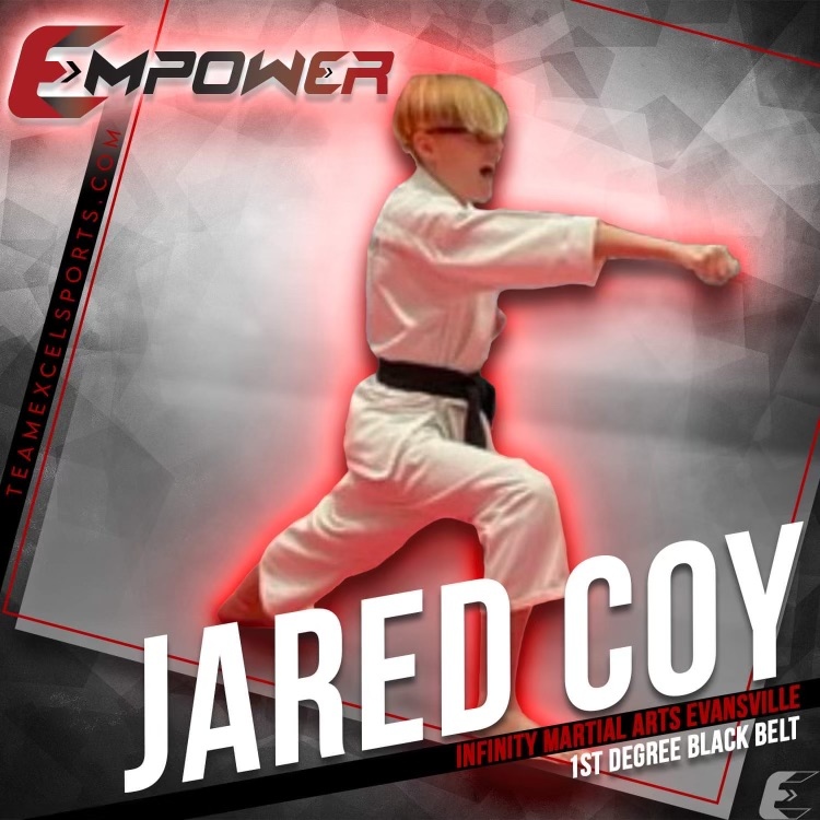 Welcome to Team Empower Jared Coy of Infinity Martial Arts Evansville in Evansville, WI.

#cometothesip #thesip #dripinthesip #empower #teamempower #teamexcel #excel #teamexcelsportkarate #sportkarate #sportmartialarts #sportkarate