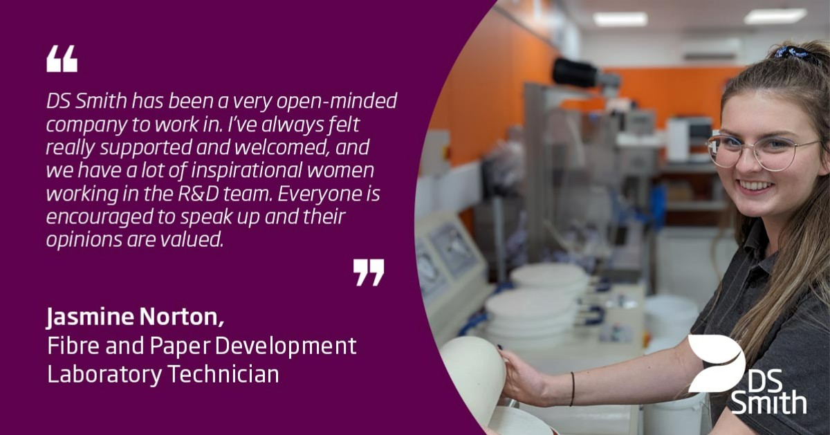 Our talented Fibre and Paper Development Laboratory Technicians, Rhiannon and Jasmine, shared insights about their work at DS Smith and their experiences as women working in manufacturing. Read more: https://t.co/suf5tEbhhB
#IWD23 #EmbraceEquity https://t.co/EW2cWaZSaw