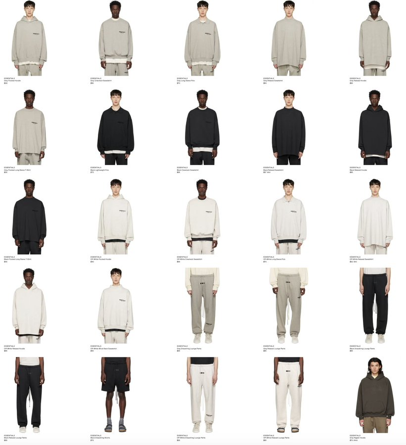 CDNnotify's tweet photo. The Fear of God Essentials SS23 Apparel Collection is available on SSENSE

Mens
https://t.co/Pwrv4nnS4Z

Womens
https://t.co/iFpj9jfg0g https://t.co/TG50fyxQ16