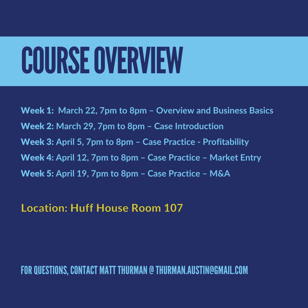 Considering a career in management consulting or curious about the interview process? WayFinder is partnering with the CCD to offer a FREE, 5-week course, prepping students on case interviews and best practices!

To sign up via Handshake, please visit: ow.ly/rPXq50Negfq