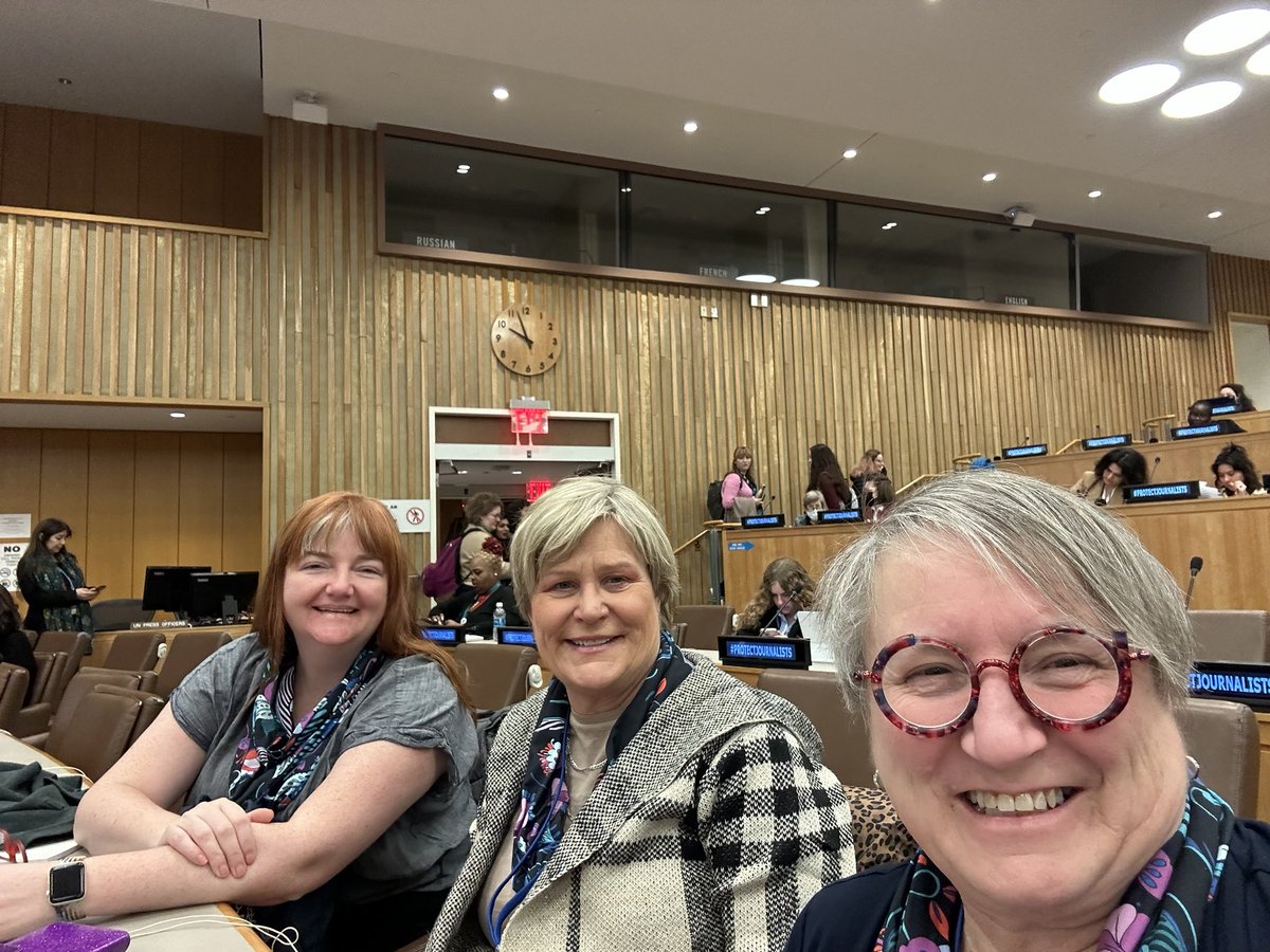 Last day of #uncsw67 for ⁦<a href="/NanMcFadgen/">Nan McFadgen (she/her)</a>⁩ ⁦<a href="/CLCVPSiobhan/">Siobhan Vipond</a>⁩ session on violence against journalists. #protectourjournalists ⁦<a href="/NS_nurses/">The NSNU</a>⁩ ⁦<a href="/CFNU/">Canada's Nurses</a>⁩ ⁦<a href="/CanadianLabour/">Canadian Labour</a>⁩