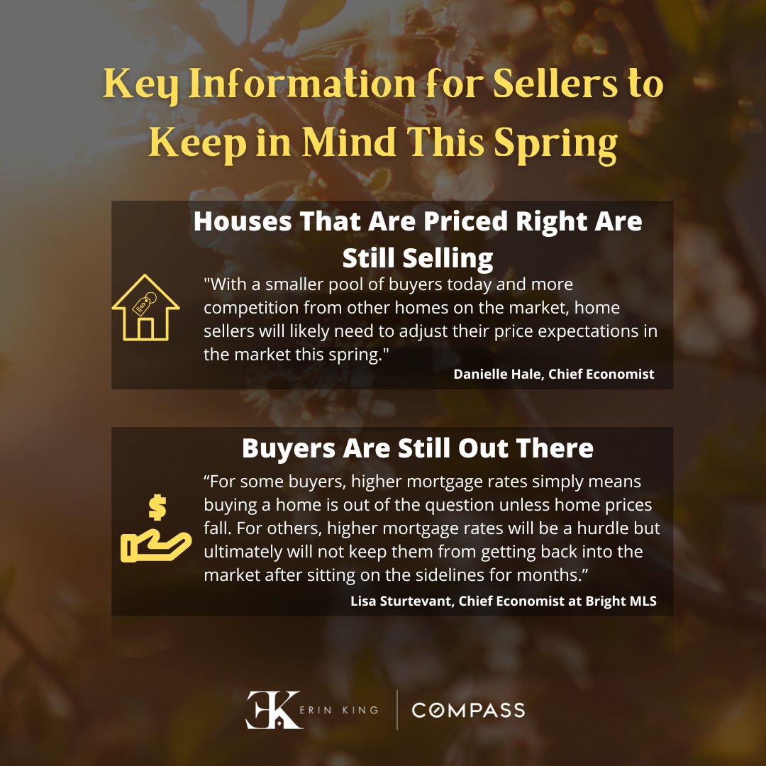EKingRealtor's tweet photo. This spring presents promising opportunities for sellers, indicating that if you're considering a move, now might be the optimal time. For expert real estate advice, get in touch with us.

#realestateadvice #spring #sellersinspring #expertssays #compass #erinkingrealtor https://t.co/BMX5QMNRJm