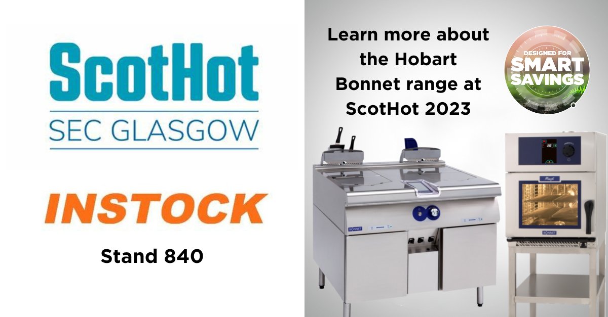 Visit us at this years @ScotHot2023  to find out more about our innovative Hobart Bonnet range that saves on kitchen space, including our compact Minijet Combi and multifunctional Precipan that are perfect for smaller kitchens who still require powerful performance.

#Scothot23