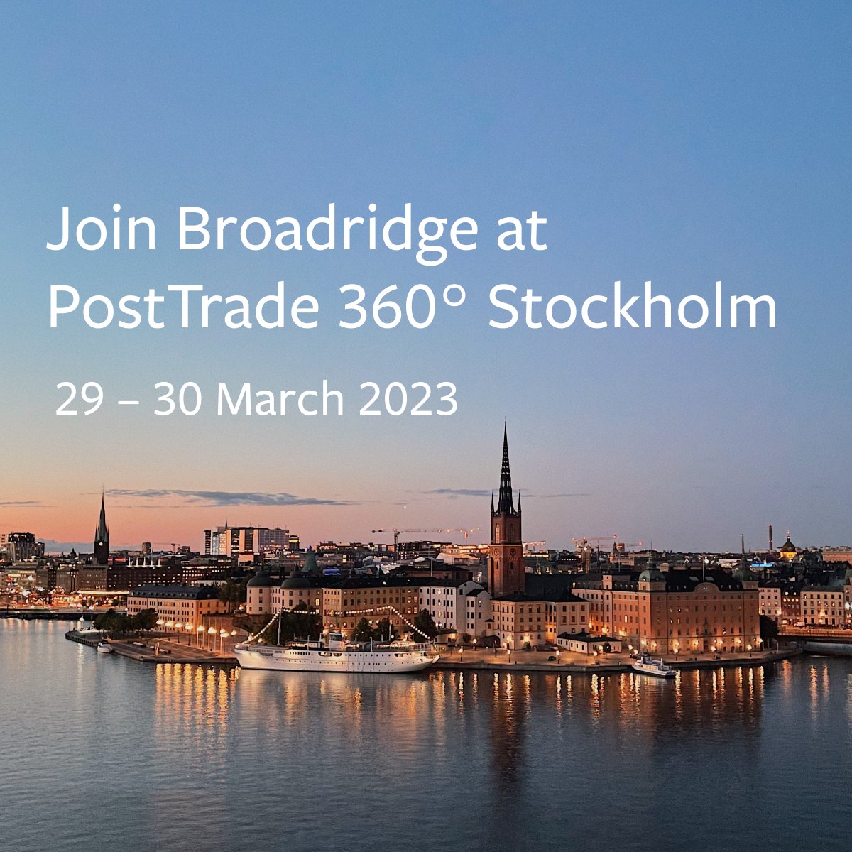 I'm looking forward to meet familiar faces and new ones at PostTrade 360° Stockholm 2023 on March 29th - 30th! Message me if you are also attending the event and would like to meet our knowledgeable  team.

#posttrade360 #readyfornext bit.ly/3J1elrz