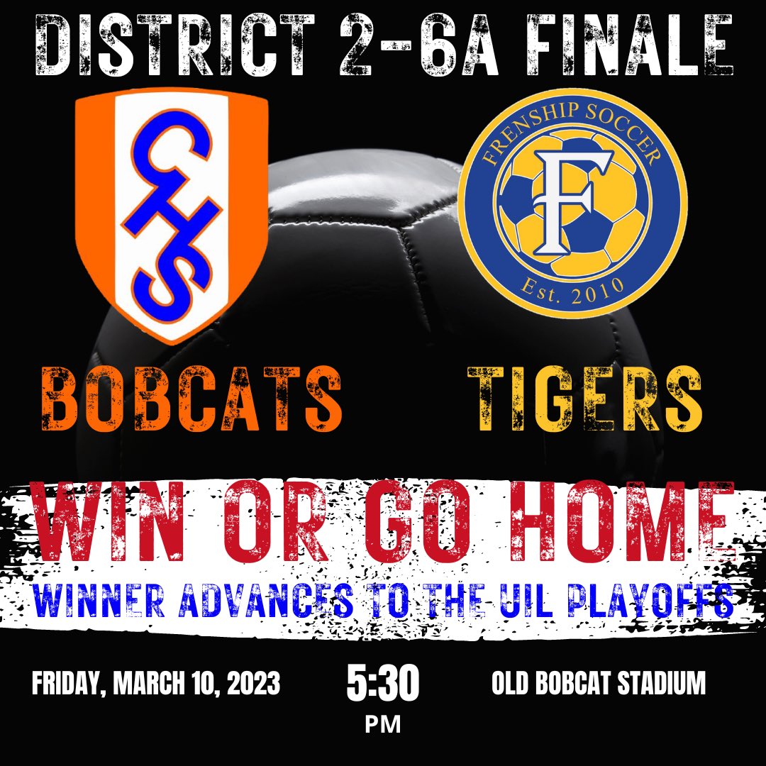 Huge game tomorrow at home for a chance to get back into the UIL playoffs #SicEmCats <a href="/SAISD_Athletics/">San Angelo ISD Athletics</a> <a href="/coachvu14/">Coach Vu</a> <a href="/Ry_Compeau/">Ryan Compeau</a>