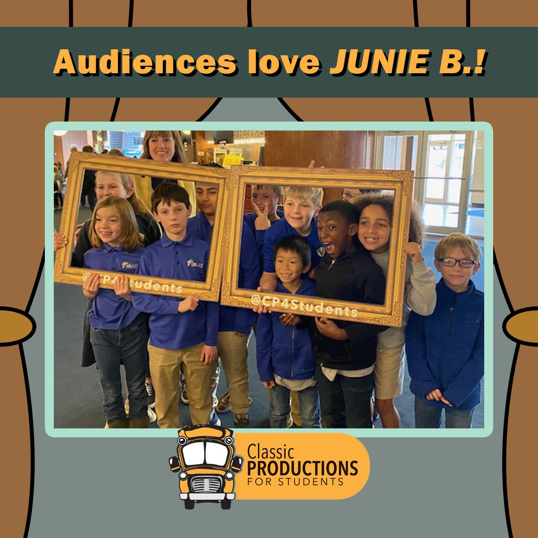 CP4Students's tweet photo. That's a wrap for our Spring performances of @TheaterWorksUSA 's JUNIE B.'S ESSENTIAL SURVIVAL GUIDE TO SCHOOL. Thanks to all who came out and enjoyed the show, we loved seeing all the smiling faces! 🎭👏 https://t.co/9KV8GUF2uH