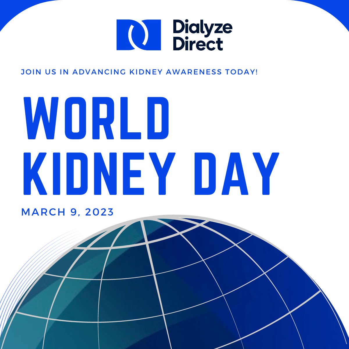 dialyzedirect's tweet photo. Today on World Kidney Day, Dialyze Direct amplifies its voice to spread awareness about the importance of our kidneys! 

#worldkidneyday2023 #kidneyhealthforall #daretocaredifferently #healthequality https://t.co/CYRFx493JU