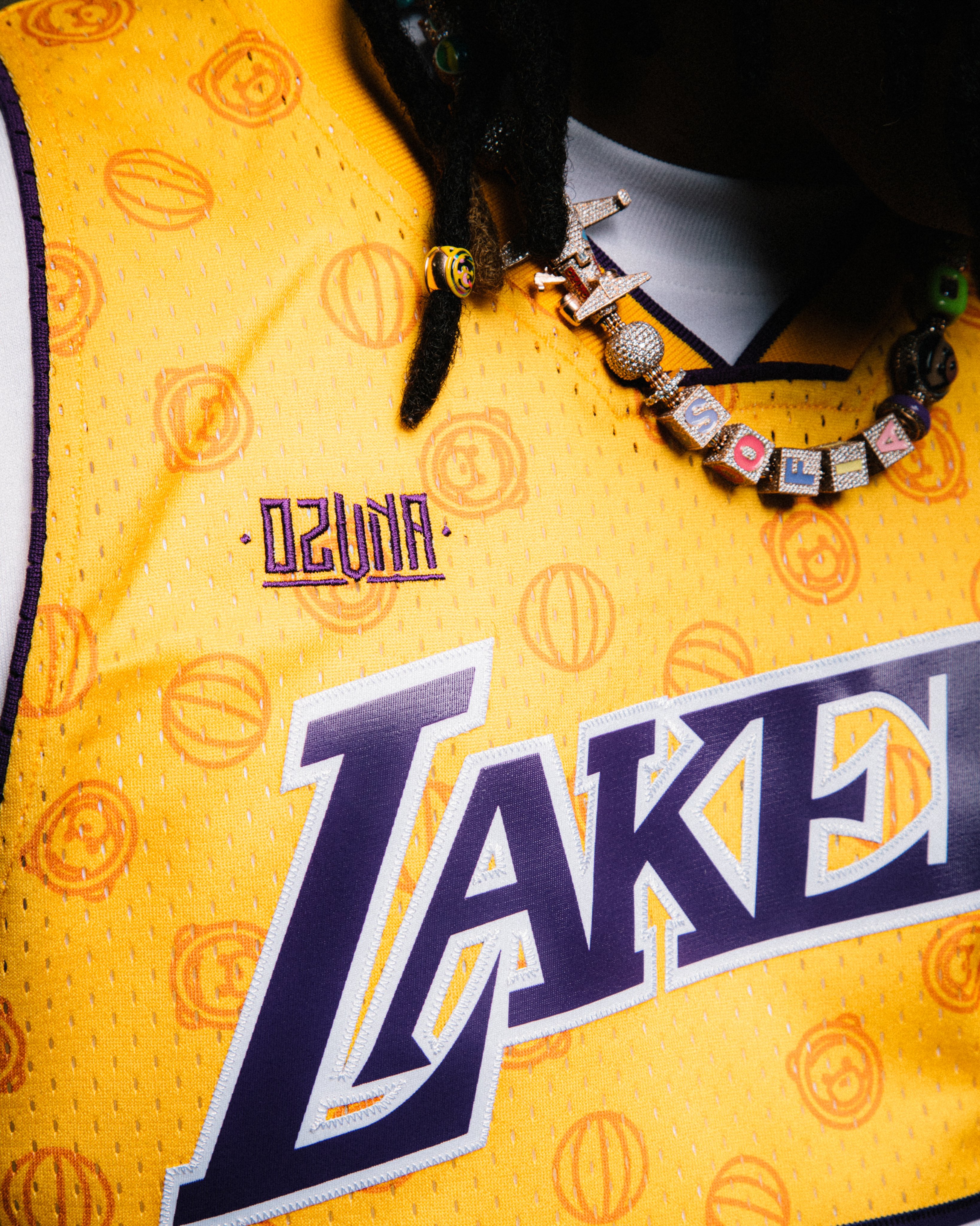 A Bathing Ape x M&N Los Angeles Lakers Jersey Shorts - Orange