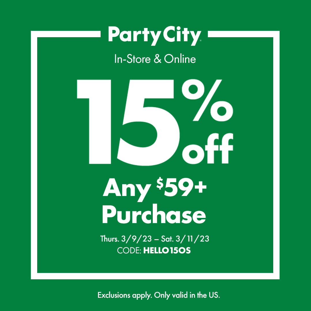 Now through Saturday March 11th use code HELLO15OS for 15% off any purchase $59+ In-Store & Online!