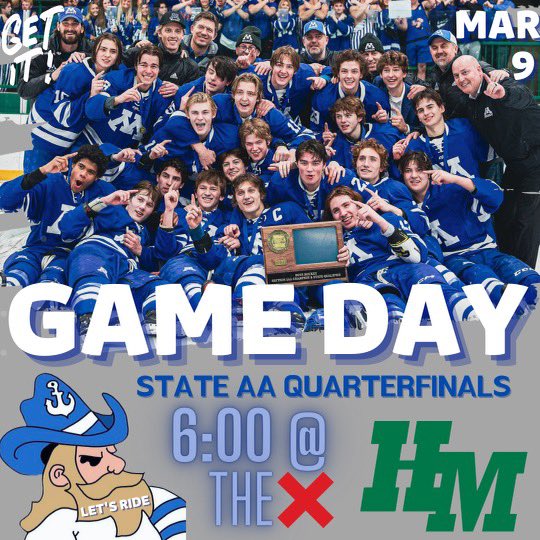 Happy Tournament Tonka! The boys depart <a href="/PagelCenter/">Pagel Activity Center</a> at 2:45 for the time of their lives at the X. Students: Red/White/Blue. We love you Tonka! Let’s Do This! ⚓️💙⚓️💙⚓️💙⚓️
#Skippers
#TonkaTouneyTime
Streaming @ kstp.com/45tv/prep45/ or kstp App